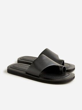 J.Crew Toe Ring Slides, Black